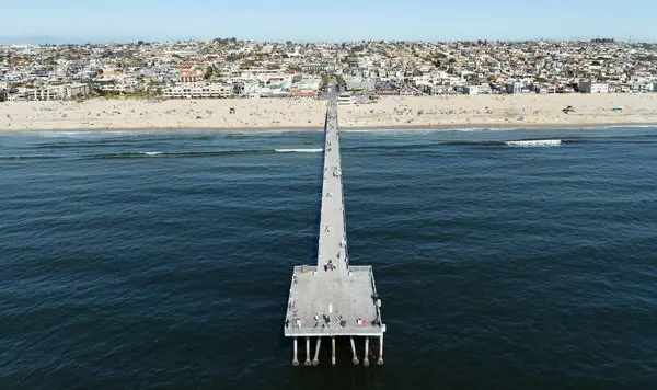Kaliforniya Sahili Hermosa Sahili İskelesi Havadan Çekim İskelesi, Kaliforniya Şehri ABD