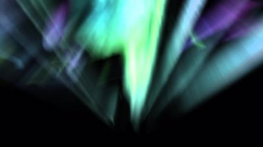 Aurora Borealis Animasyon Yeşil ve Mor