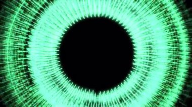 Çember Radikal Desenler Yeşil Dalgalanmalar M Canlandırma Döngüsü