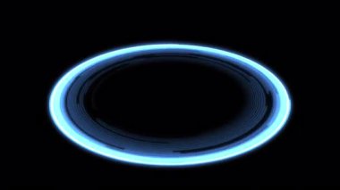 3D Daireler Çizgisi Kalın X60 Derece Dalgalanmalar M Mavi Canlandırma Döngüsü