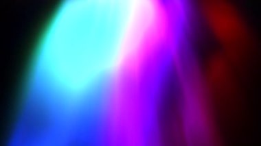 Aurora Borealis Animasyon Siyah Arkaplanda Renkli Kuzey Işıkları