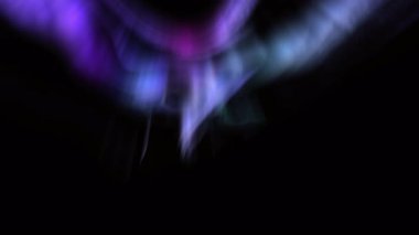 Aurora Kozmik Perde Arkaplan Döngüsü Canlandırması