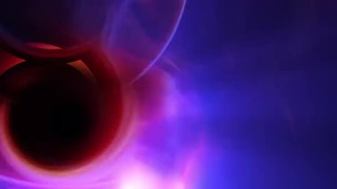 Kara Delik Mor Fişekler Döngü Canlandırması Soyut Arkaplan