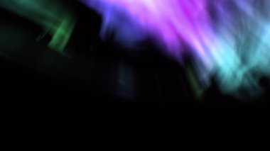 Göksel Aurora Dans Mor ve Yeşil Animasyon