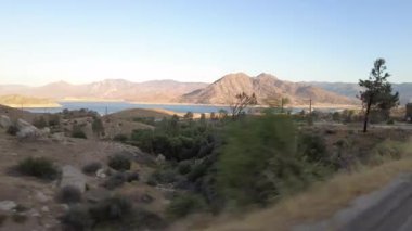 Isabella Gölü 3 Baraj 06 3 Çeyrek R Çok Kameralı Günbatımı Plaka Sierra Nevada California Dağı ABD