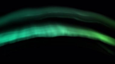 Parlak Aurora Yayı Yeşil Döngü Canlandırmasını Göster