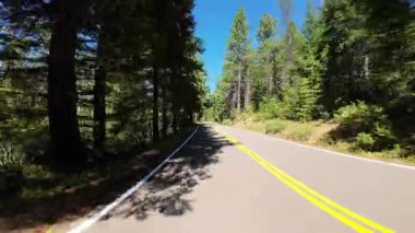 Oregon Krater Gölü Ulusal Parkı 62. Otoyol 03. Arka Manzara Sürücü Plakası