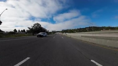 San Francisco Körfez Bölgesi San Rafael Otoyolu 101 Kuzey 01 Arka Manzara Marin County California Sürücü Plakaları