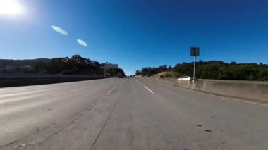 San Francisco Körfez Bölgesi San Rafael Otoyolu 101 Kuzey 03 Arka Manzara Marin County California Sürücü Plakaları