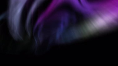 Canlı Aurora Gösteri Mor ve Yeşil Döngü Canlandırması