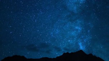 Delta Aquarids Meteor Duşu ve Samanyolu Galaksisi 50mm Güneybatı Sky Pan R Whitney Dağı Mavi Sierra Nevada California üzerinde