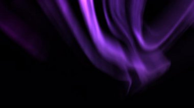 Aurora Işıkların Göksel Dansı Mor Döngü Canlandırması