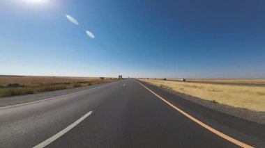 Bakersfield Çiftlik Alanı 5 Güney Arka Görüş Sürücü Plakası 01 California ABD Ultra Geniş Geniş