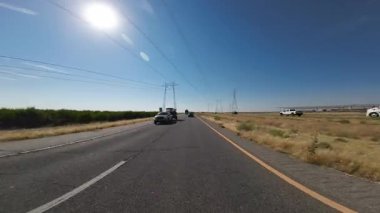 Bakersfield Çiftlik Alanı 5 Güney Arka Görüş Sürücü Plakası 02 Kaliforniya ABD Ultra Geniş Geniş