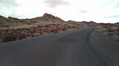 Plaka Ateş Fare Vadisi 'nin S Sokağının Önü 18 Nevada Çölü ABD