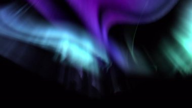 Aurora Hayaller Büyülüyor Kuzey Işıkları Arkaplan Döngüsü Canlandırması