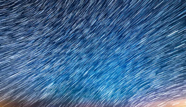 Star Trails of MilkytW in East Sky Over Mojave Desert Astrophotography in California USA