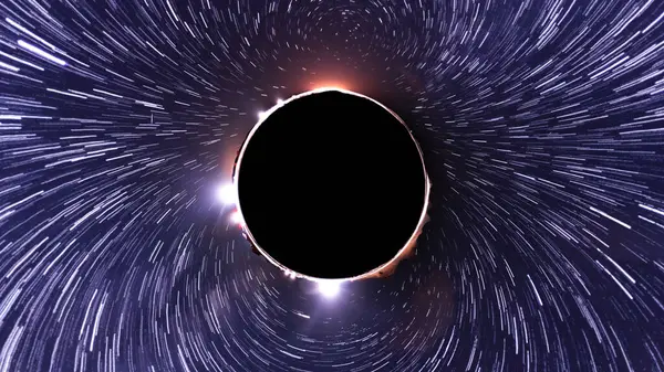 Universe Star Trails of The Vortex Large in Purple Sky Astrophotography