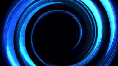 Mavi Dönen Portal Döngü Canlandırması Soyut Arkaplan