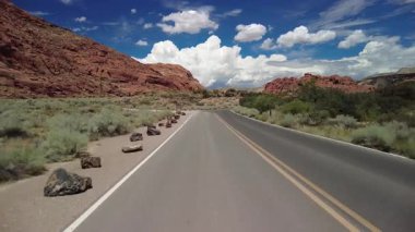 Plate Desert Snow Canyon Sunny S 08 Arka Manzara Utah Güneybatı ABD