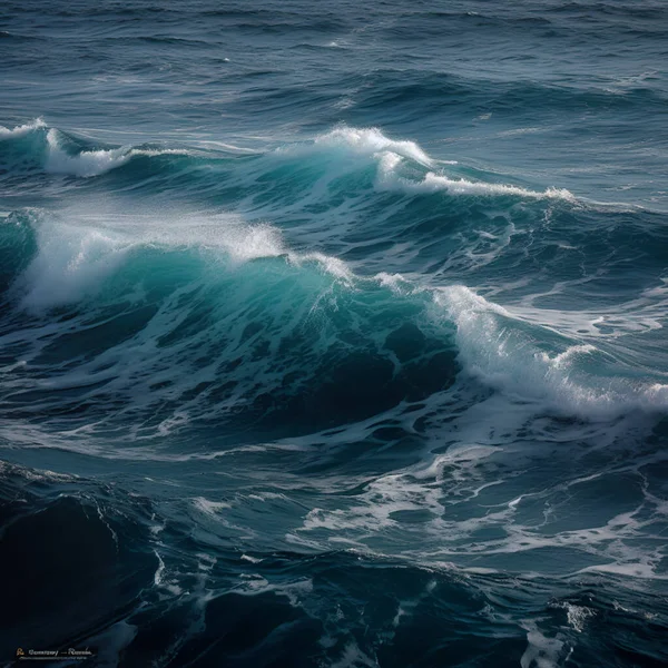 Κύματα Στον Ωκεανό Υψηλής Ποιότητας Φωτογραφία — Φωτογραφία Αρχείου