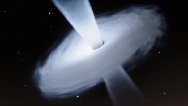 공간에서 블랙홀을 탐사하고 애니메이션 — 비디오