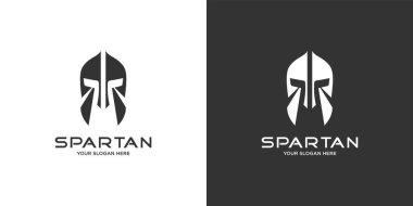 Spartan Warrior Logo template Design,icon spartan,helmet spartan.
