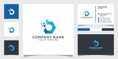 B başlangıç harfi logo tasarım vektörü ve kartvizit tasarımı.
