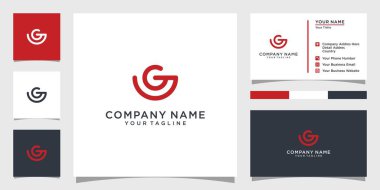 Letter G logo design vector template with business card design.