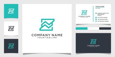 Initial letter N monogram logo design vector with business card design.
