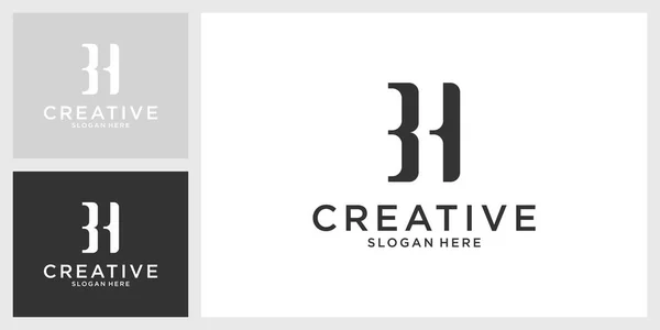 Lettre Initiale Logo Design Vecteur — Image vectorielle