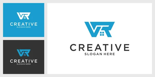 Vetor Design Logotipo Letra Inicial — Vetor de Stock
