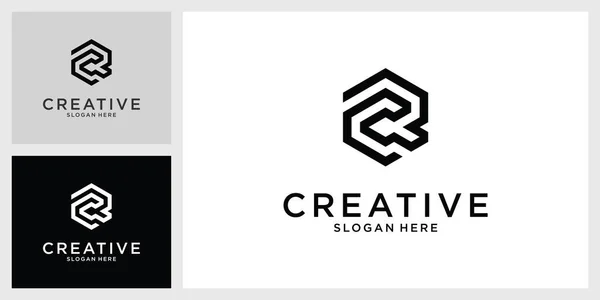 Oder Initialbuchstabe Logo Designvektor — Stockvektor
