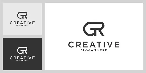 Initial Letter Logo Design Vector Ilustração De Stock
