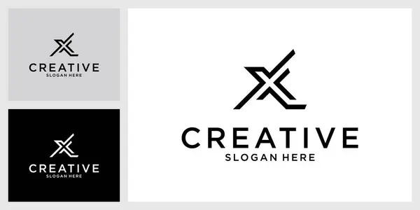 Carta Inicial Monograma Logotipo Design Vector —  Vetores de Stock