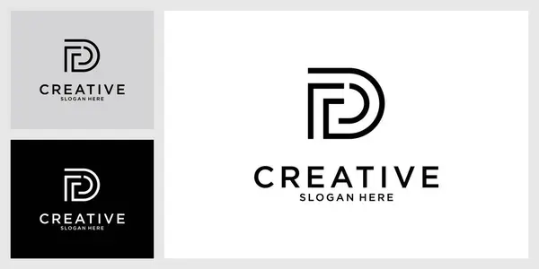 Initial Letter Logo Design Vector — Archivo Imágenes Vectoriales