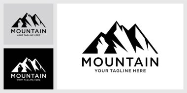 Mountain vector logo design template. Mountain logo. Mountain symbol.Mountain illustration