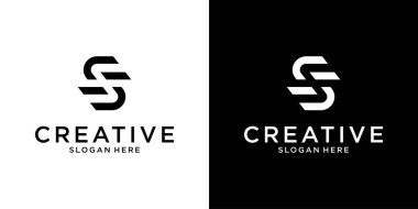 SS or S initial letter logo design vector.