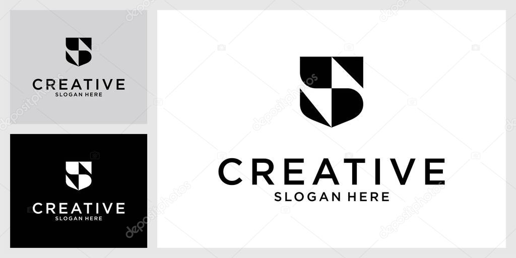 Letter S security logo technology for your company