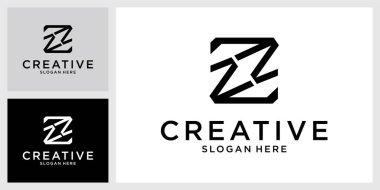 Letter Z or ZZ monogram logo design vector