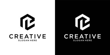 PL veya LP ilk harf logo tasarım vektörü kavramı