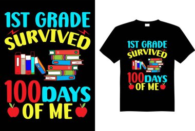 Okul tişörtleri Renkli Okul tişörtleri Koleksiyonu, Okula Tişört Tasarım Vektörü