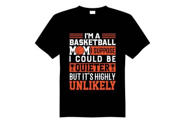 Basketbol anne gömlek tasarım vektörü