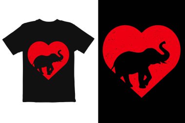 valentine's day animal lover t shirt design clipart