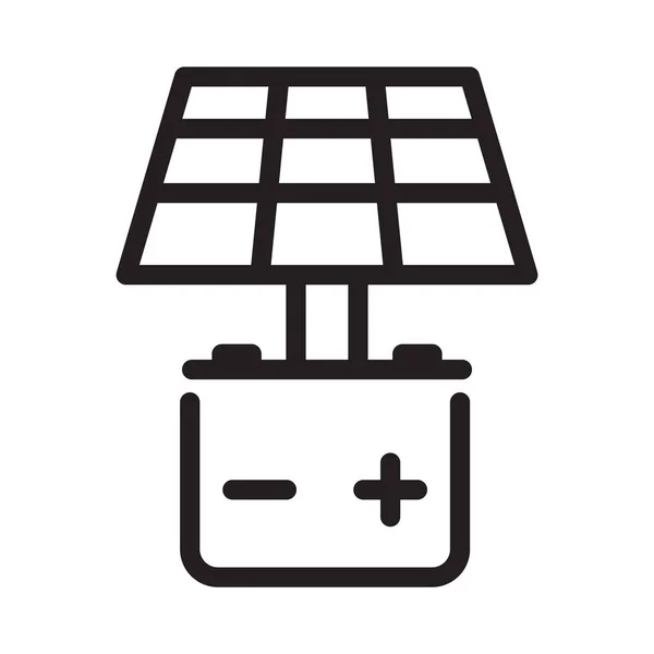 Solar battery icon. Element of technologies vector illustration