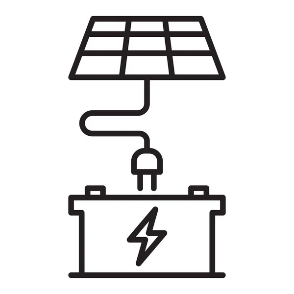 Solar battery icon. Element of technologies vector illustration