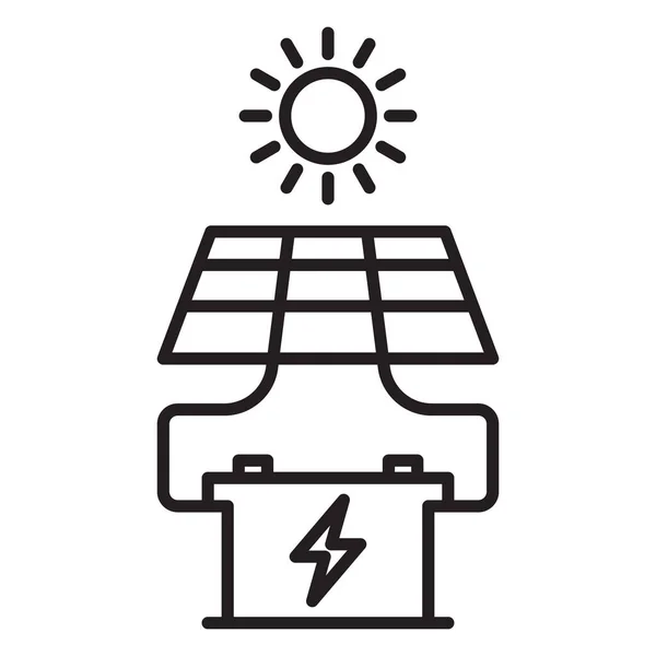 Solar battery icon. Element of technologies vector illustration