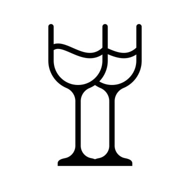 Two wine icon symbol