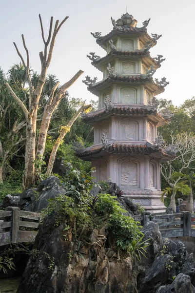 stock image Pagoda on Marble mountains cave in Da Nang, Vietnam.