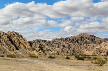 Quebrada de las Flechas 'ın Jagged Peaks Cafayate, Salta, Arjantin yakınlarında..